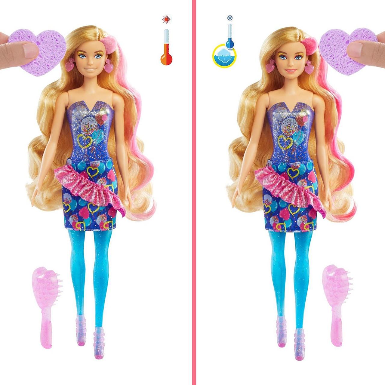 Barbie "Цветное перевоплощение" Кукла-сюрприз Барби Вечеринка, Color Reveal - фото 9 - id-p105531064