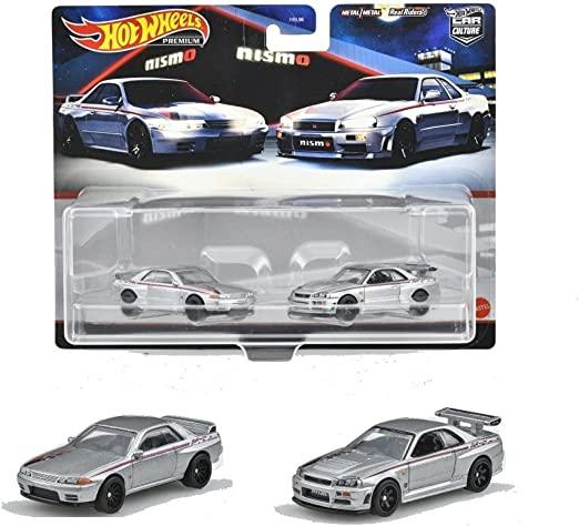 Hot Wheels Набор из 2 моделей Nissan Skyline GT-R BNR32 и BNR34