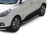 Пороги подножки Hyundai ix35 2010-2013-2015 Premium
