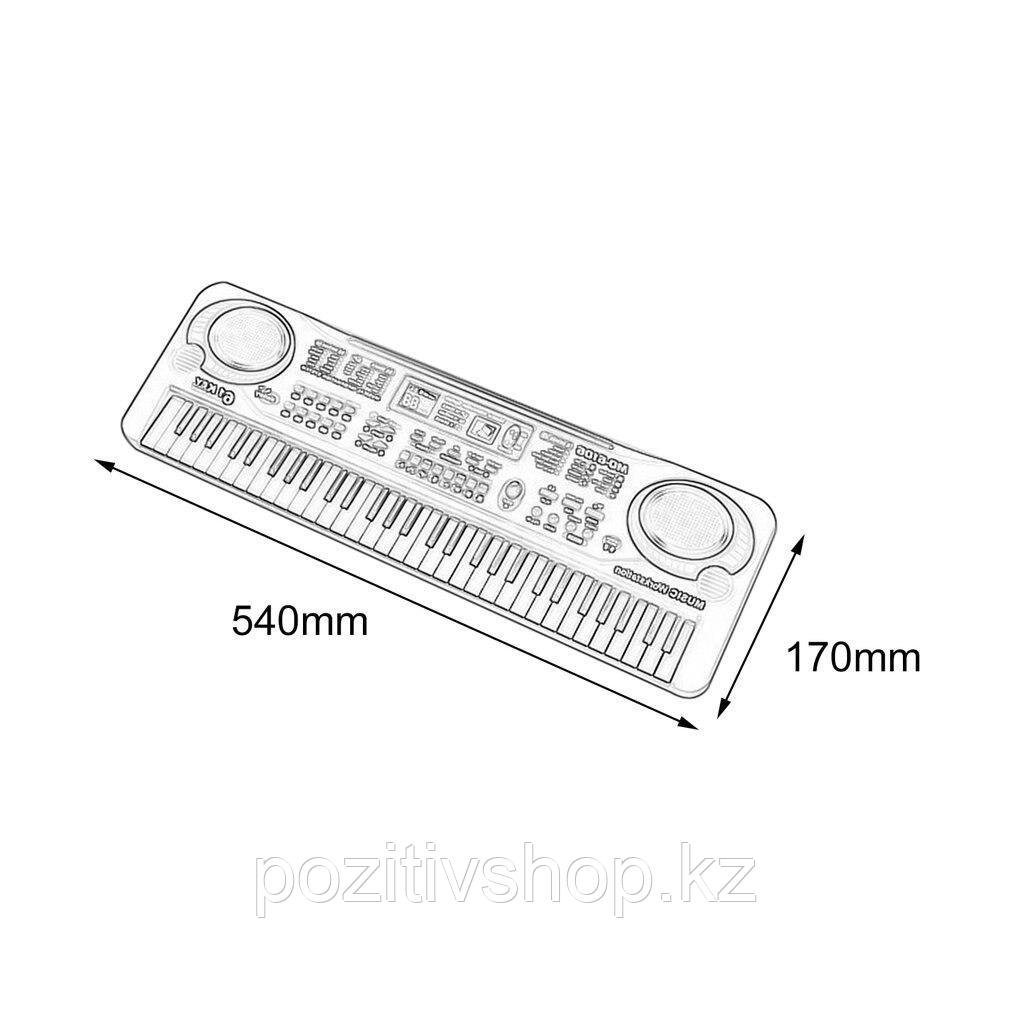 Детский синтезатор с микрофоном 61 клавиша MQ-6106 - фото 3 - id-p105577170