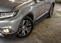 Пороги, подножки "Black" Mitsubishi Outlander 2012-2015