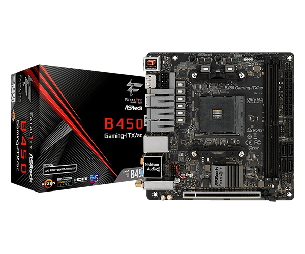 Материнская плата ASRock B450 GAMING-ITX/AC