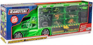 Автоперевозчик Dino с транспортными средствами и динозаврами