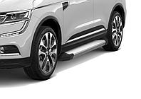 Пороги, подножки "Silver" Renault Koleos 2016-2020
