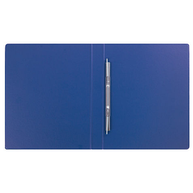 Папка пластиковая  А4, 700мкм, 12мм, пружинный скоросшиватель, синяя