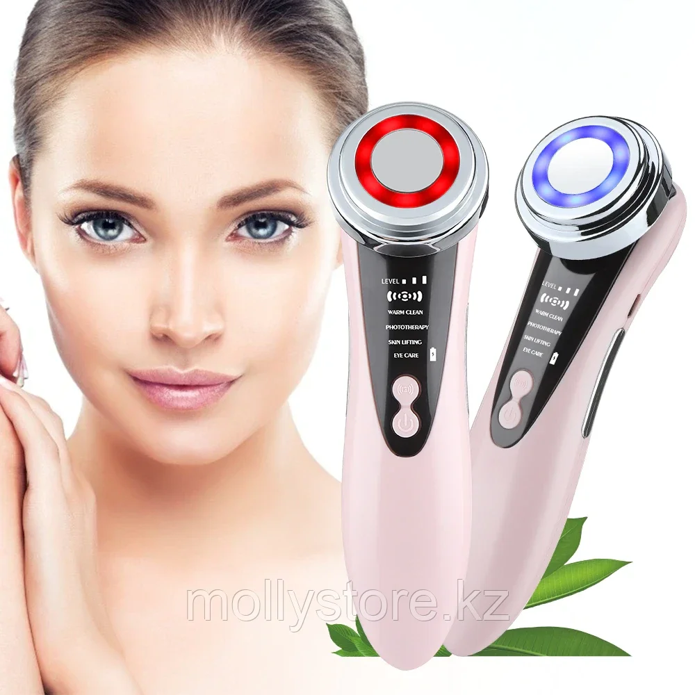 Массажер для ухода за кожей лица Facial Massager 5в1 W-618 - фото 2 - id-p105577717