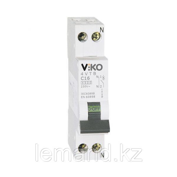 Автоматический выключатель 4VTB-1C02 1P 2A 4,5KA B-C (VIKO) - фото 1 - id-p105577925