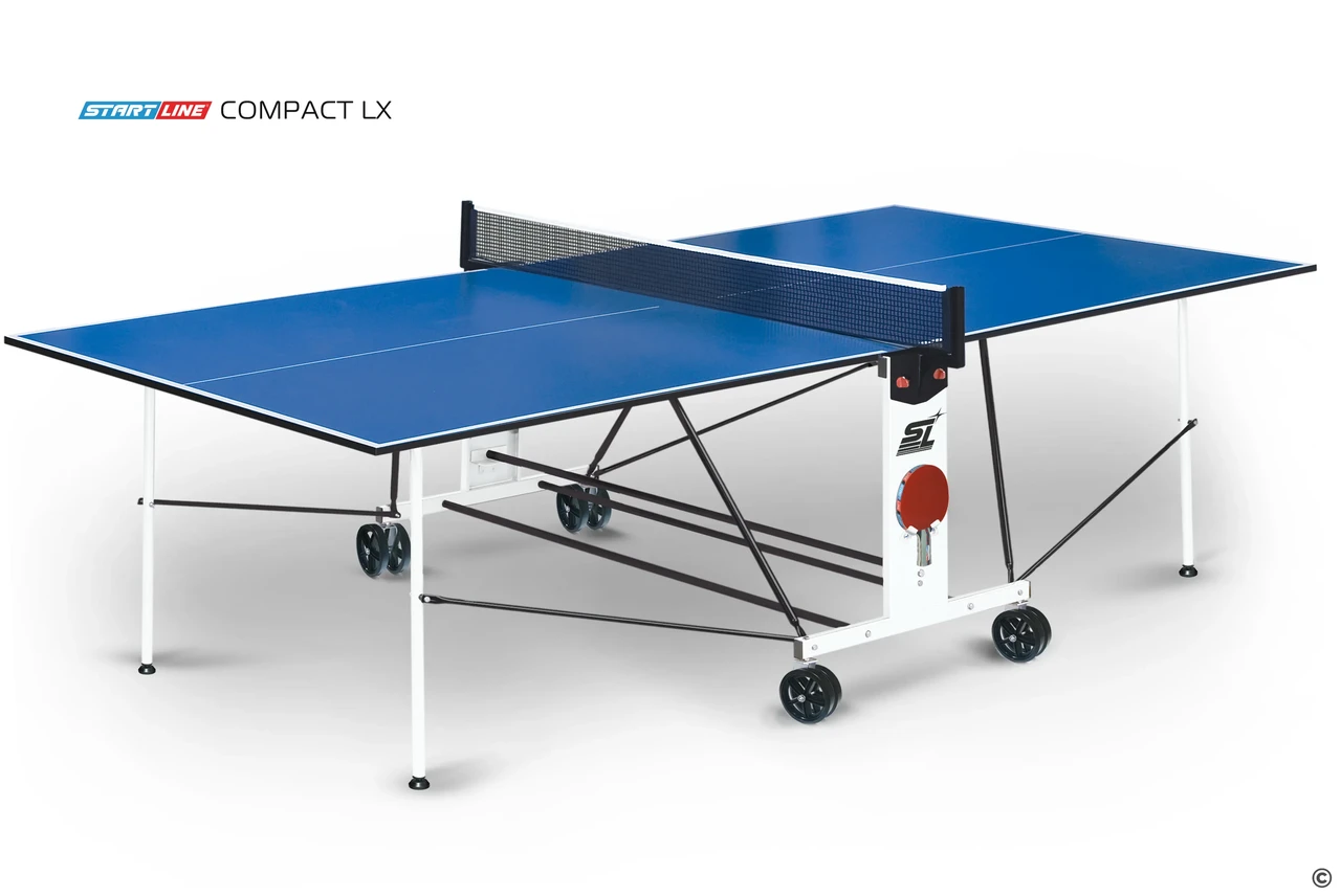 Теннисный стол Compact LX - усовершенствованная модель стола для использования в помещениях с сеткой