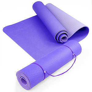 Гимнастический коврик для йоги фиолетовый