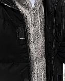 Мужская куртка Тедди 1988-1, черная, фото 6