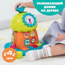 Развивающая игрушка сортер Домик на дереве звук TM Auby