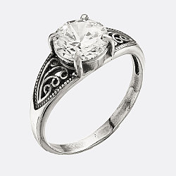 Серебряное кольцо с фианитом Красная Пресня 2387946