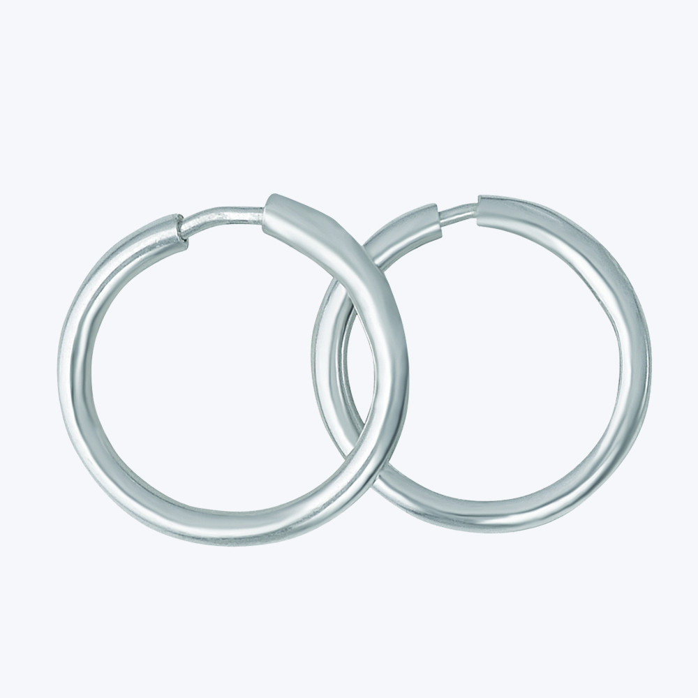 Серебряные серьги-конго Красная Пресня 330463Д серебро с родием, конго, фото 1