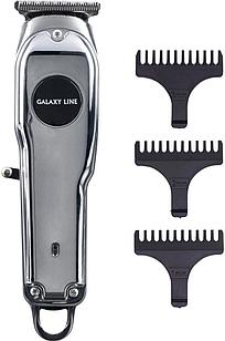 Машинка для стрижки Galaxy Line GL 4164 серебристый (насадок в компл:3шт)