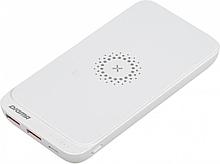 Мобильный аккумулятор Digma DGPQ10E 10000mAh 3A QC PD 20W 2xUSB беспроводная зарядка белый (DGPQ10E20PWT)