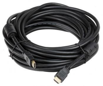 Кабель аудио-видео Ningbo HDMI (m)/HDMI (m) 10м. феррит.кольца Позолоченные контакты черный