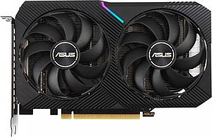 Видеокарта Asus PCI-E 4.0 DUAL-RTX3050-O8G NVIDIA GeForce RTX 3050 8192Mb 128 GDDR6 1822/14000 HDMIx1 DPx3