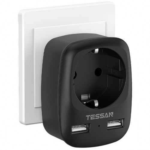 Tessan TS-611-DE BLACK распределитель питания (TS-611-DE-BLACK) - фото 1 - id-p105600493
