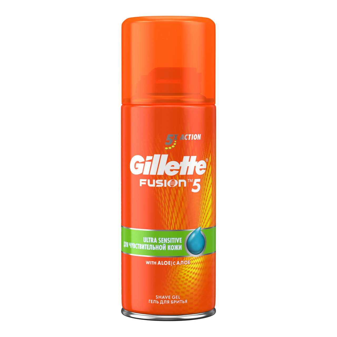 Гель для бритья для чувствительной кожи с алоэ Gillette Fusion5 Sensitive, 75мл