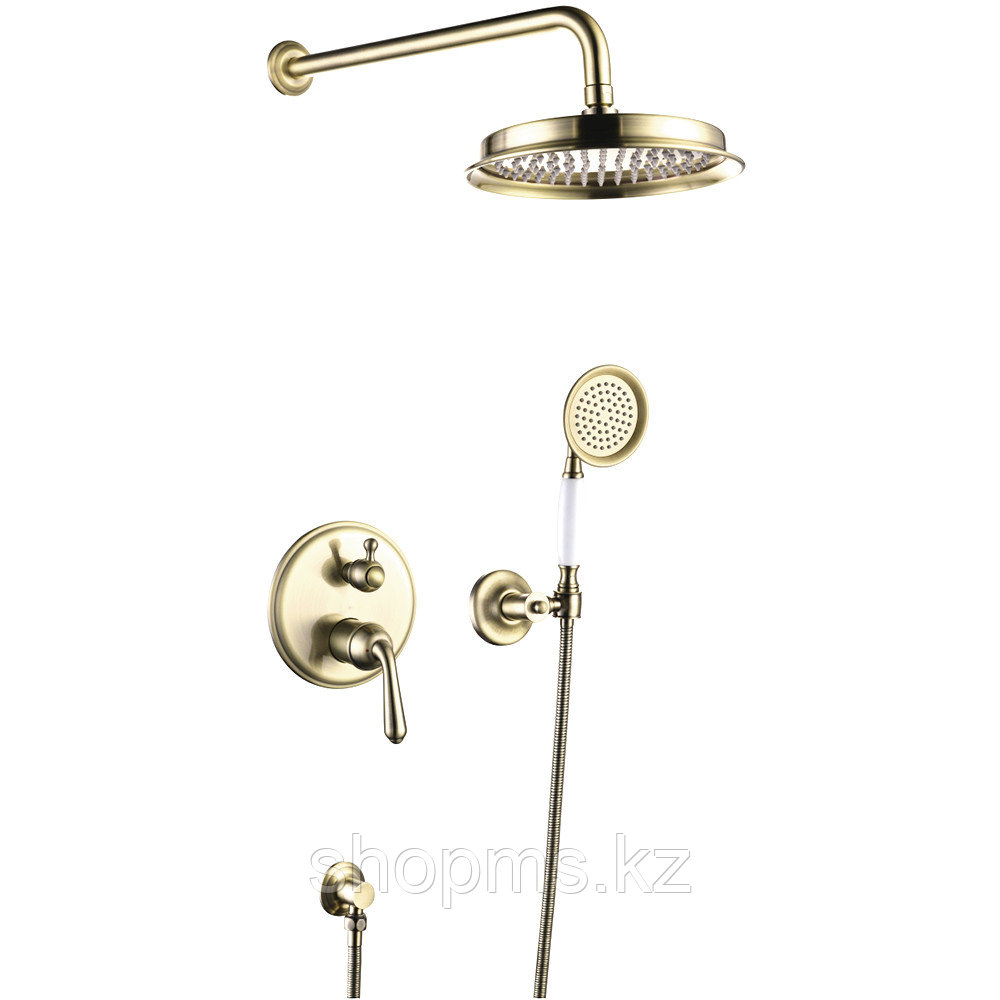 Встроенный смеситель для ванны 3 в 1, золотой "ROSE" R0235E