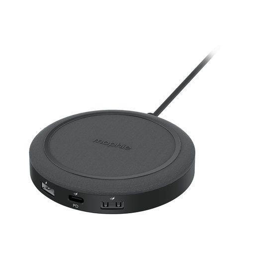 Беспроводное зарядное устройство Mophie Universal Wireless Charging Hub. Цвет: черный. В комплекте адаптер