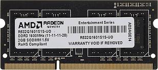 Память DDR3 2Gb 1600MHz AMD R532G1601S1S-UO OEM PC3-12800 CL11 SO-DIMM 204-pin 1.5В