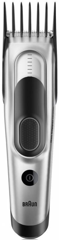 Машинка для стрижки Braun HC5090 серебристый/черный (насадок в компл:2шт)