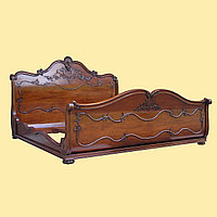 Мебель из массива красного дерева "Кровать в викторианском стиле Victorian Bed King Size"