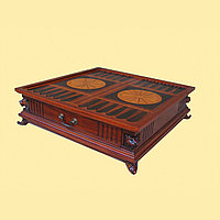 Мебель из массива красного дерева "Стол для игры в нарды Backgamon Board"