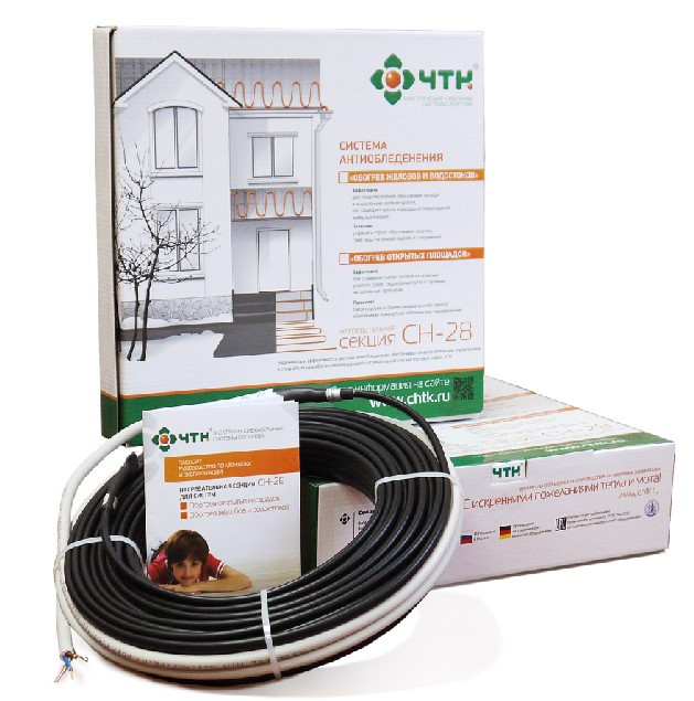 Двужильный нагревательный кабель для наружных установок СН-28 - 10,7 м. (Длина: 10,7 м., мощность: 300 Вт) - фото 2 - id-p71813910