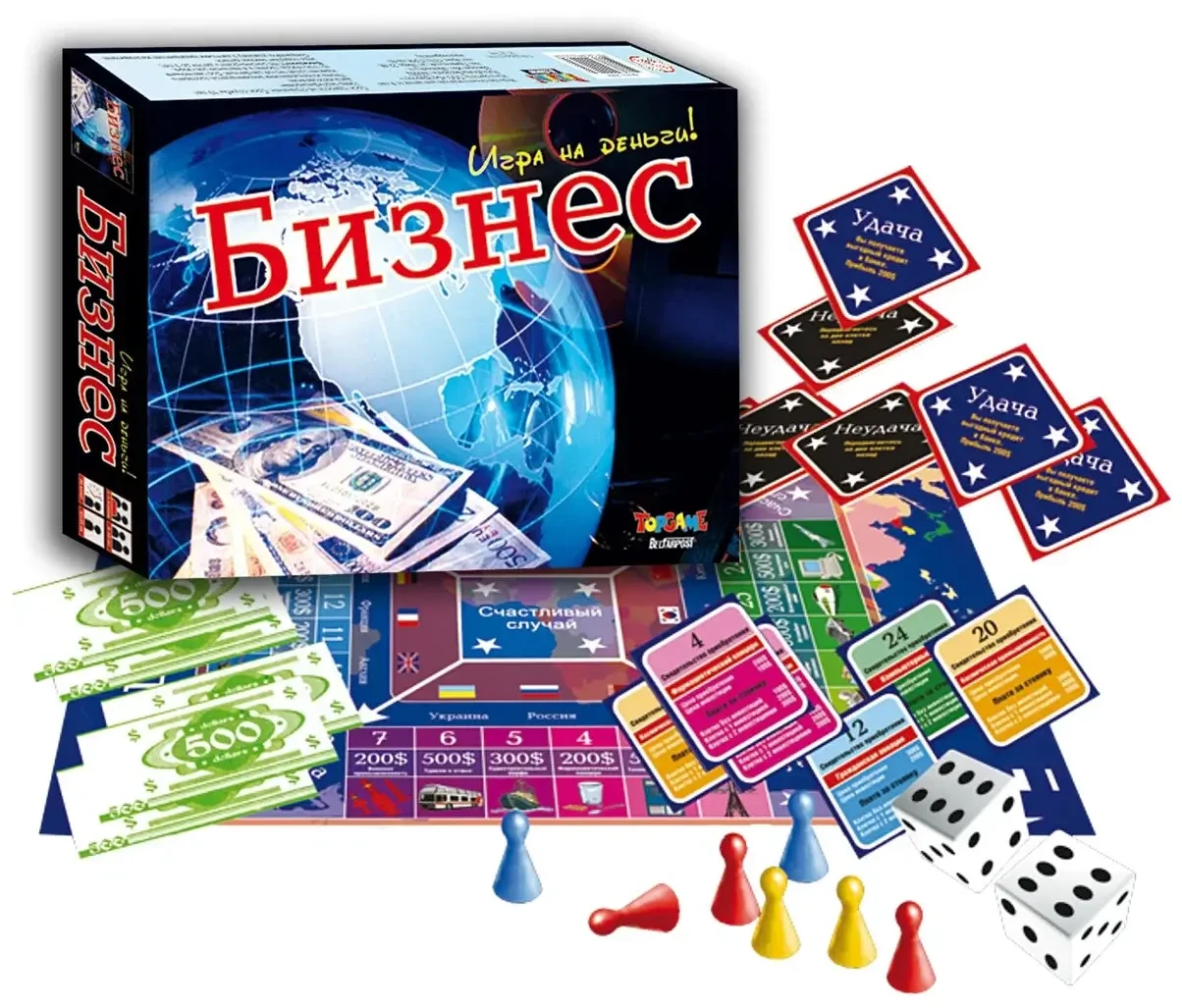 Детская настольно-печатная игра Бизнес Игра на деньги