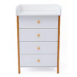 Пеленальный Комод MARCUS TOMIX белый-бук ЛДСП