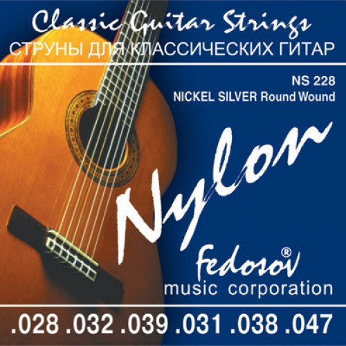 Комплект струн для классической гитары, мельхиор, 28-47, Fedosov NS228 - фото 1 - id-p105630942