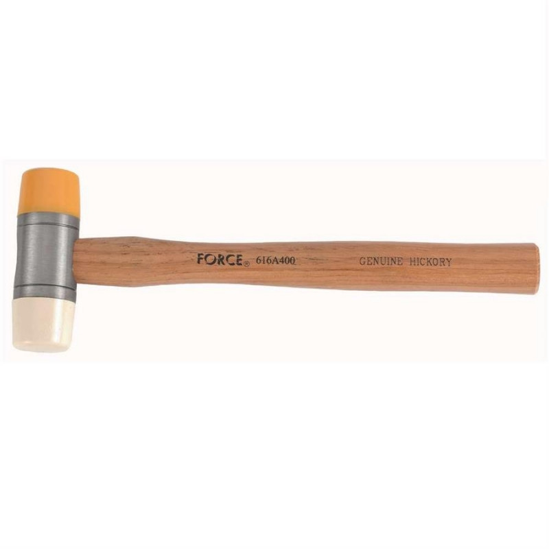Молоток рихтовочный (с каучуковым и нейлоновым бойками) деревянной ручкой 400гр. - фото 1 - id-p104517771