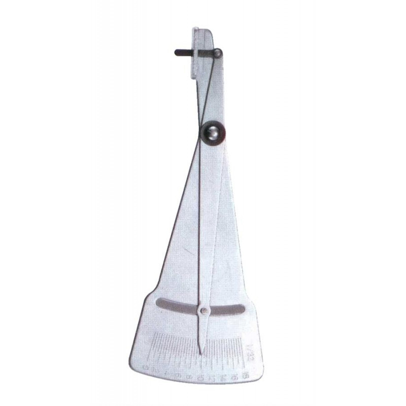 Приспособление для измерения глубины протектора шин и толщины тормозных колодок, фото 1