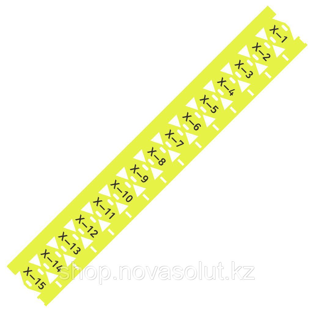 Маркер кабельных стяжек; для смарт-принтера; для использования с кабельными стяжками; 25 х 11 мм; желтый WAGO