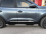 Пороги труба с проступью Папа Тюнинг d76 для Chery Tiggo 4 2024-, фото 2