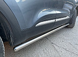 Защита штатного порога труба Папа Тюнинг d53 для Chery Tiggo 4 2024-, фото 3