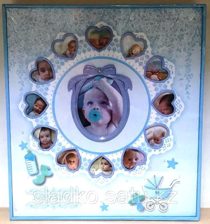 Фотоальбом 300 фото 10х15 см Детский Baby Album голубой - фото 1 - id-p105634172
