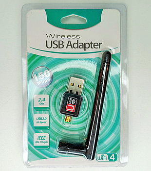 WI-FI адаптер в порт USB 802.11N 150Mbps с антенной