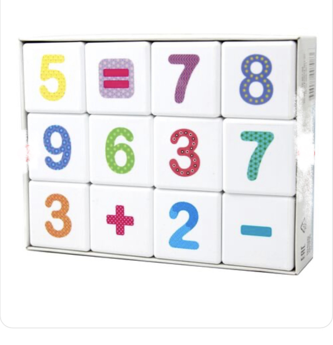Кубики «Весёлая арифметика» 12штук - фото 4 - id-p105634307
