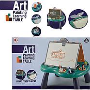 8820 Доска-стол на ножках Art Painting learning Table (доска 2х стороняя+маркеры,мел) 61*41см, фото 3