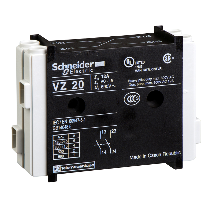 Блок контактов 2HO VZ20 Schneider Electric