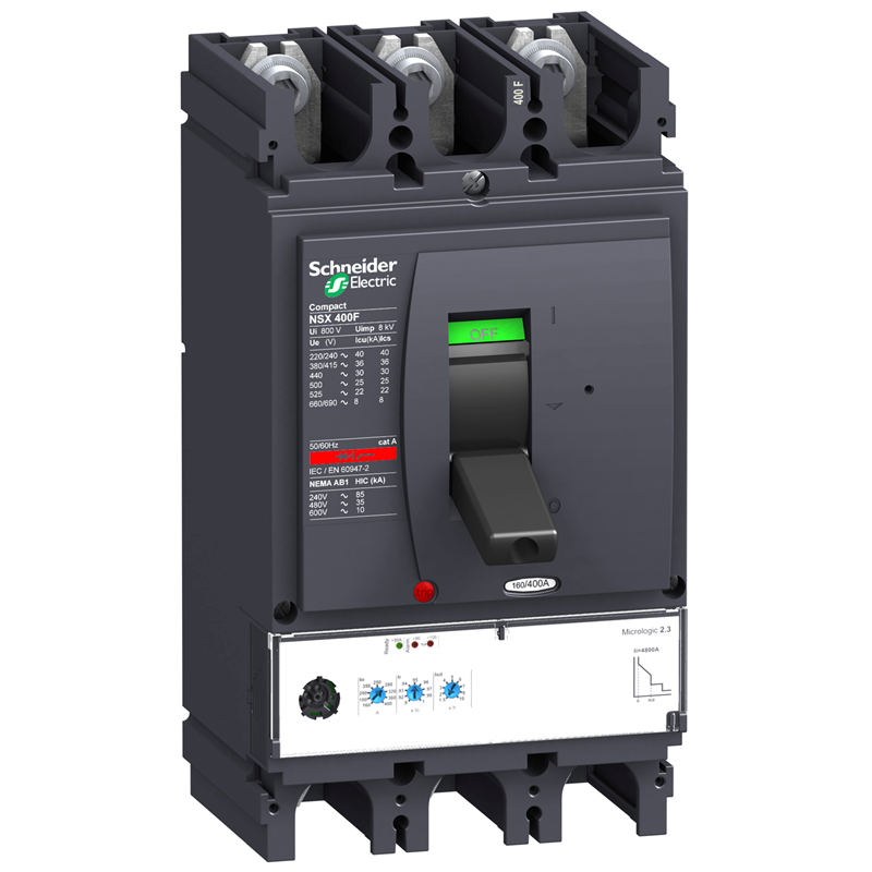 Выключатель 3п 3т 400А 50кА NSX400N Micrologic 2.3 LV432693