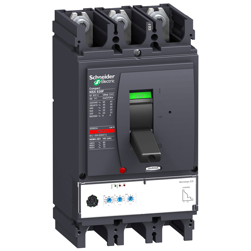 Выключатель 3п 3т 630А 70кА NSX630H Micrologic 2.3 LV432895, фото 1