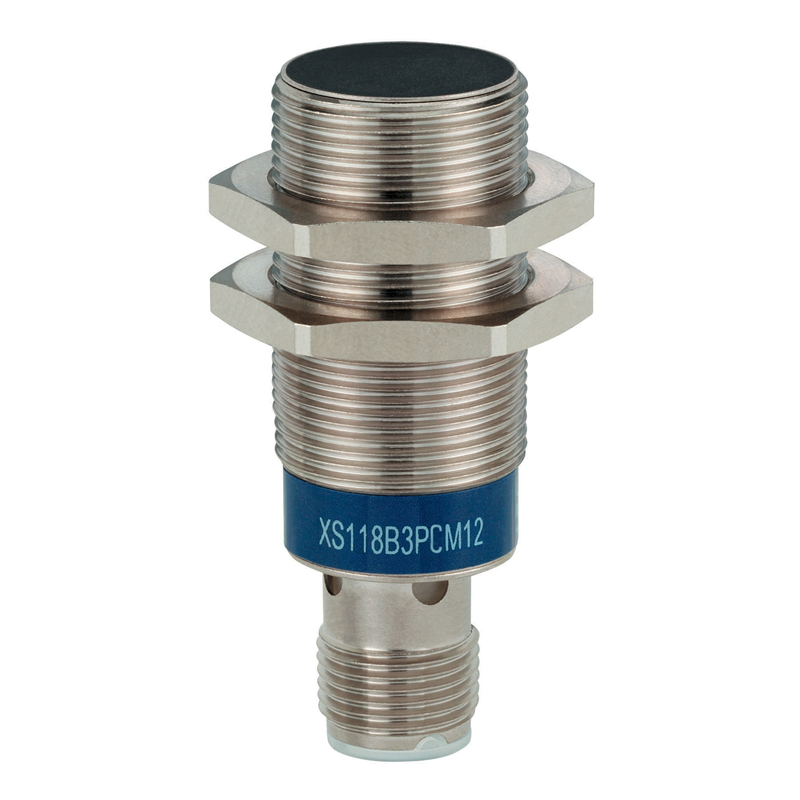 Датчик индуктивный M18 24В 8мм НО+НЗ коннектор М12 XS118B3PCM12