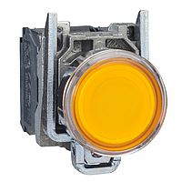 Кнопка без фикс. 1НO+1НЗ с подсветкой желт. XB4BW35M5