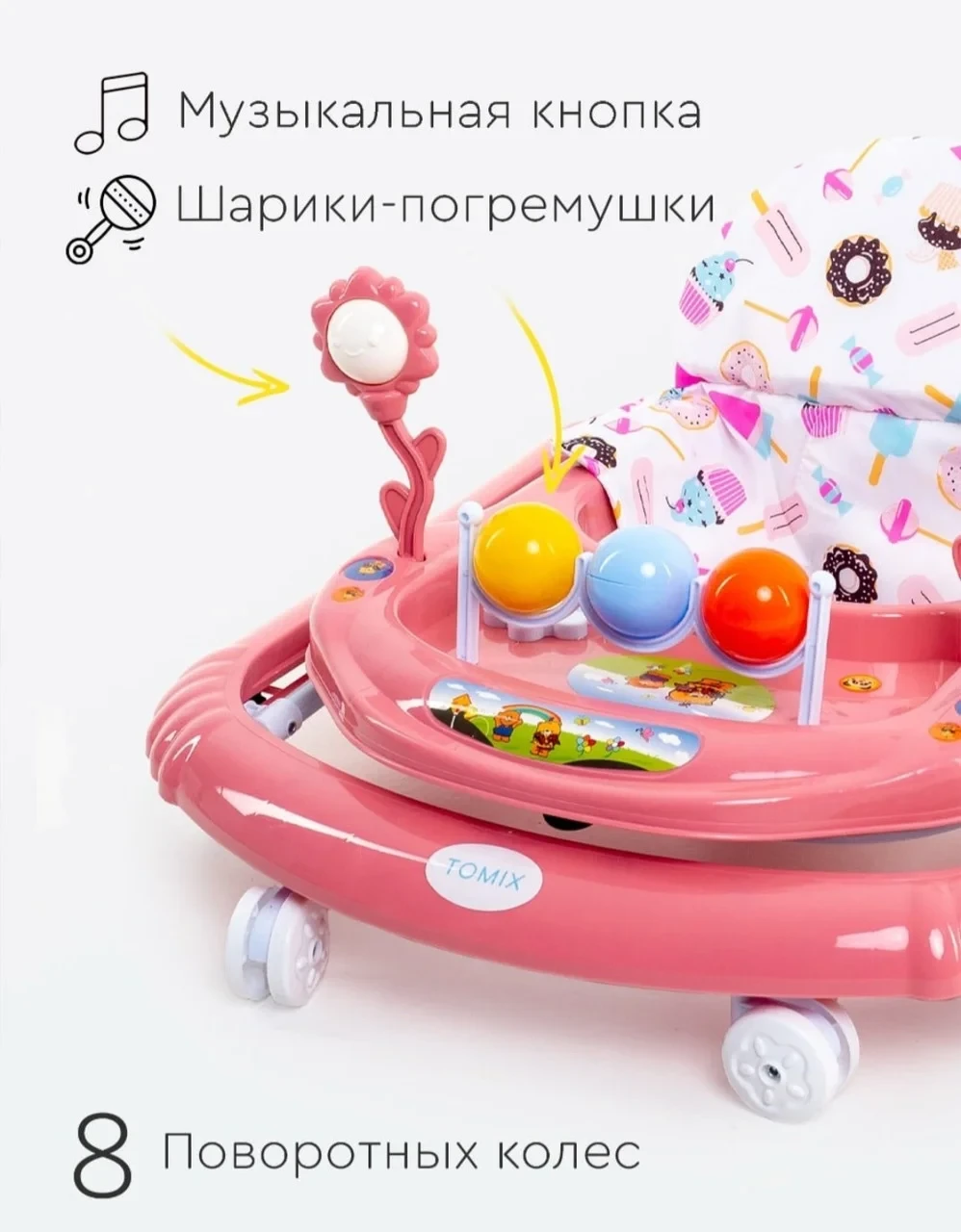 Ходунки детские Tomix Little Travel Cake