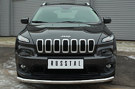Защита переднего бампера d63 (секции)  Jeep Cherokee 2013-2017