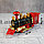 Железная дорога на батарейках c подсветкой и имитацией дыма Train King 138-1 55*30*7 см, фото 2